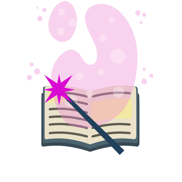 打开书。蓝色的封面。阅读和想象力的魔力。图片下载