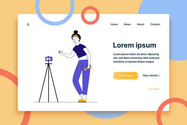 健身博主在镜头前摆姿势图片下载