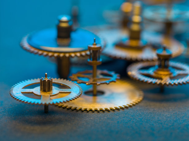 齿轮和齿轮时钟图片下载