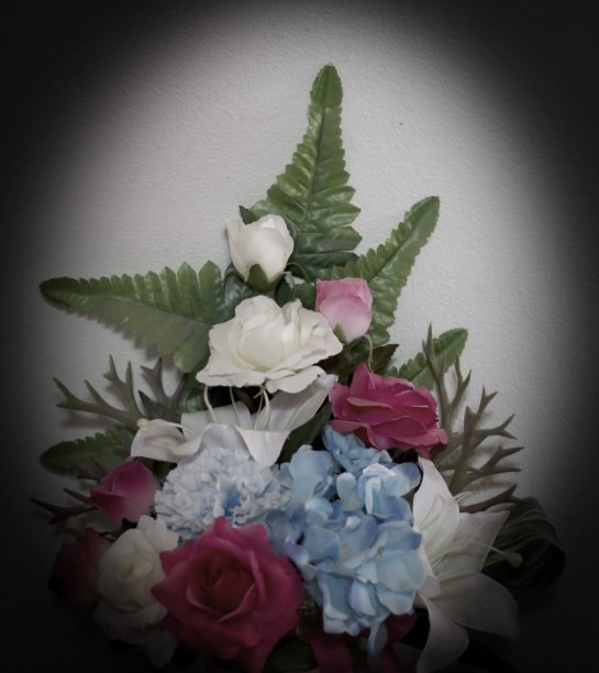 复古的花。牡丹，郁金香，百合，绣球花。图片下载