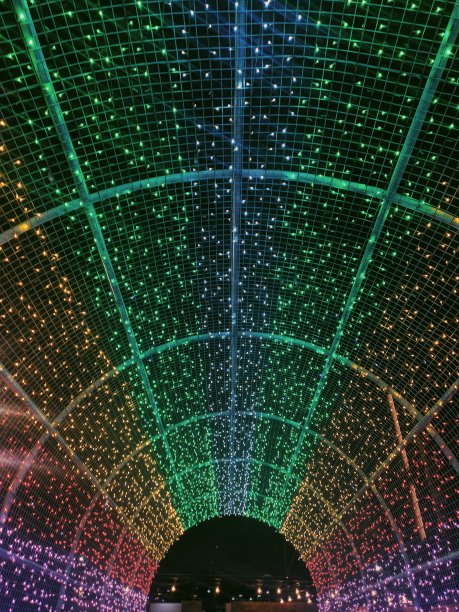 的灯光彩虹图片下载