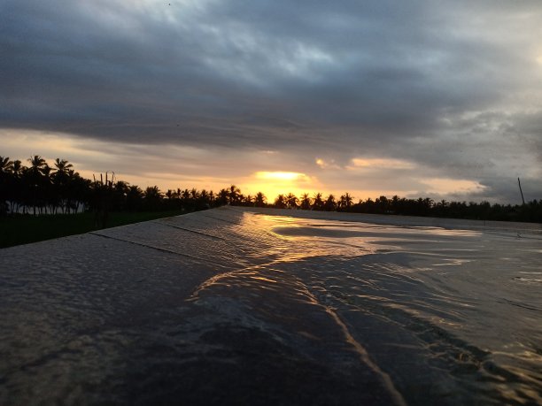 日落时的空中风景图片下载