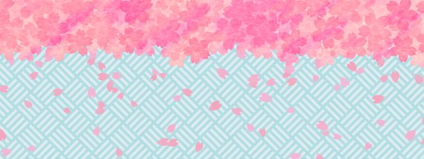 日本传统图案和樱花背景图片下载