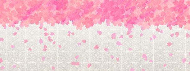 日本传统图案和樱花背景图片下载