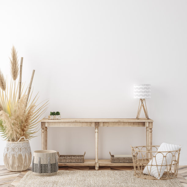 家庭内部背景，舒适的房间在农家乐风格图片下载