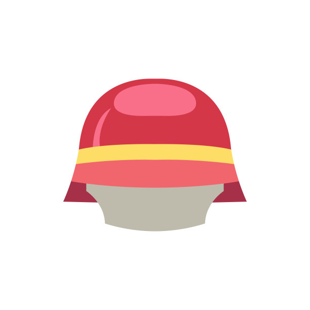 消防头盔图标矢量图设计图片下载