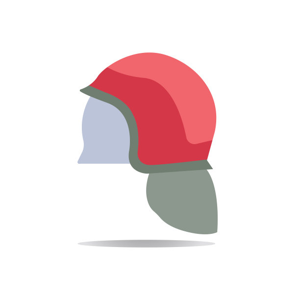 消防头盔图标矢量插图设计图片下载