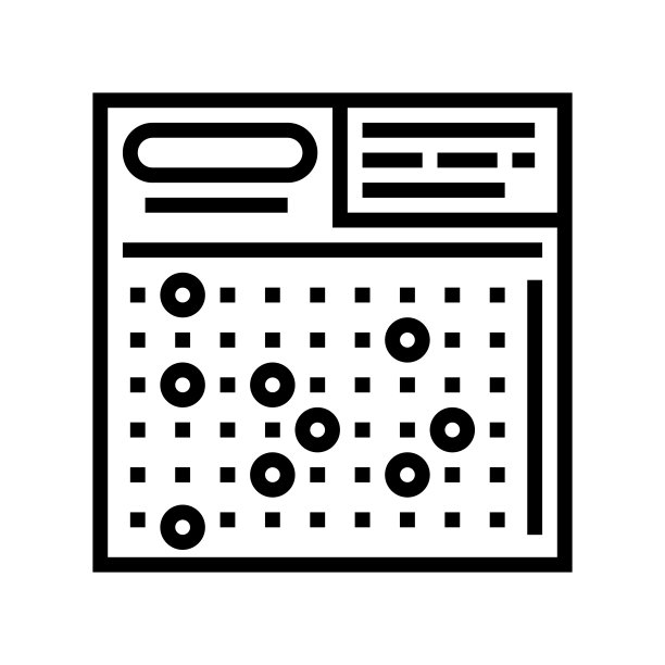 卡片乐透线图标矢量插图图片下载