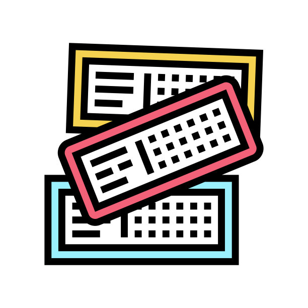 彩票彩票彩色图标矢量插图图片下载