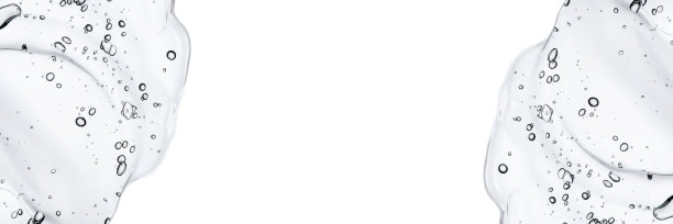 白色背景上的透明凝胶。图片下载