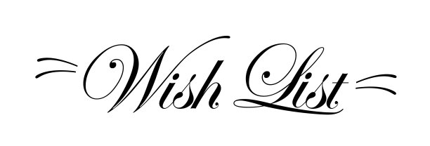 希望列表文本在明亮的背景。黑色的书法或字母图片下载