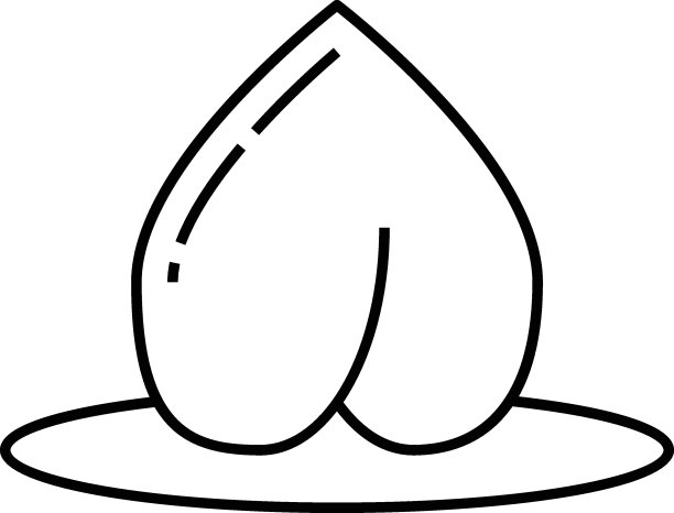 中国杏概念矢量颜色图标设计，中国传统文化符号在白色背景，农历牛年2021标志，中国旅游指南股票图片下载