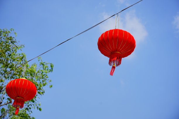 特写大红灯笼图片下载