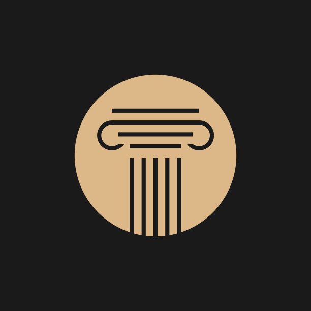 黑色矢量图标中的法律支柱金图片下载