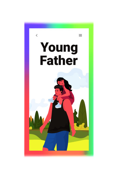 女儿坐在父亲的肩膀上，幸福的家庭在户外散步，养育父亲的概念图片下载