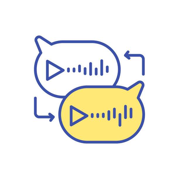 语音到文字信息RGB颜色图标图片下载