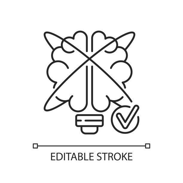 创造性的问题解决线性图标图片下载