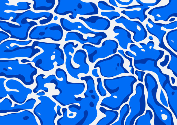 蓝色背景波图片下载