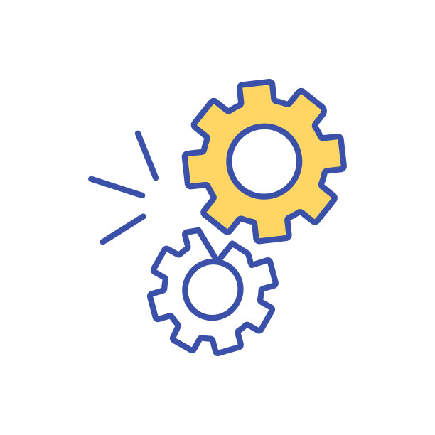 工业机械打破RGB彩色图标图片下载