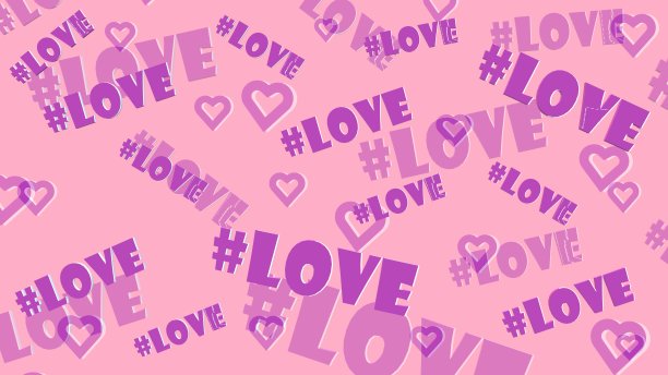 情人节背景与心图片下载