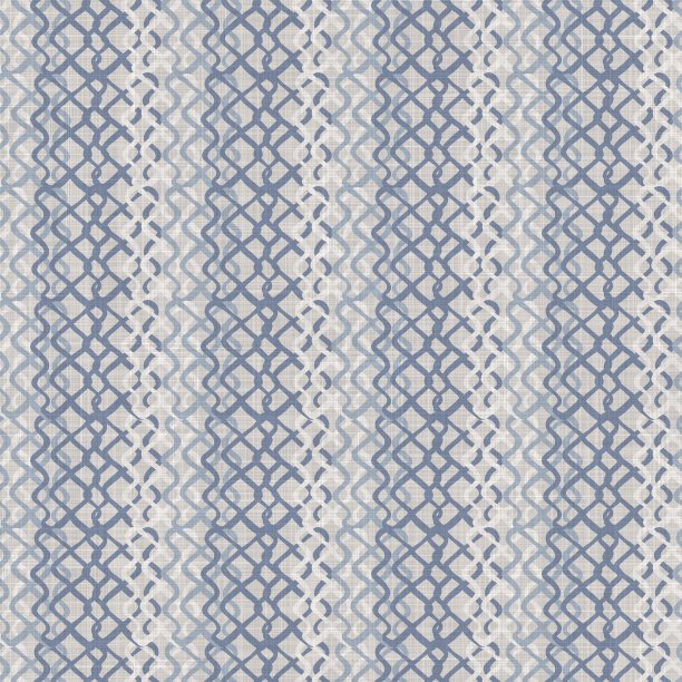 无缝法国农家亚麻布夏季块印花背景。普罗旺斯蓝灰色亚麻布质朴的图案纹理。破旧别致的旧织麻模糊风格。纺织品全印。图片下载
