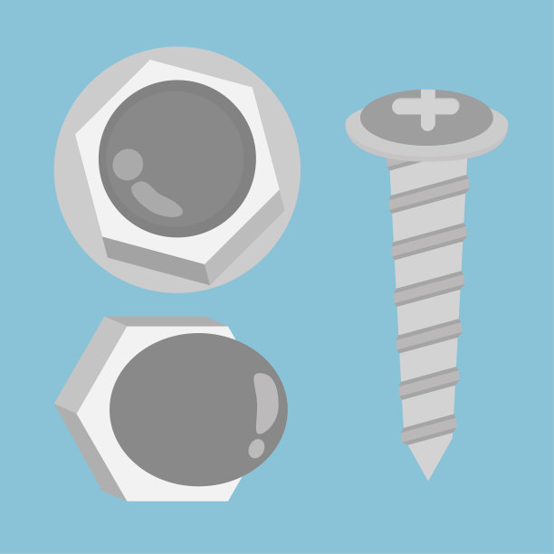 螺丝cute.vector、插图图片下载