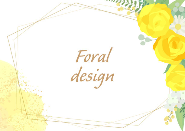 玫瑰帧插图。邀请或贺卡模板(白色背景，矢量，剪切)图片下载