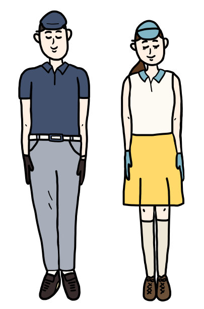 夏天打高尔夫球时的服装礼仪图片下载