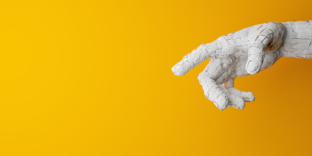 裂缝的手指向图像的中心图片下载