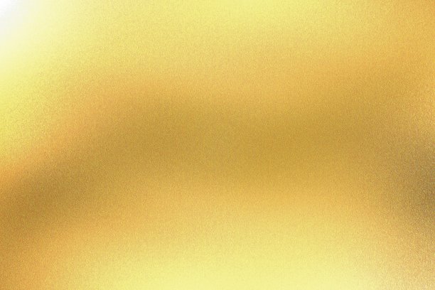 灯光在黄色箔上闪闪发光的金属墙面上复制空间，抽象的纹理背景图片下载