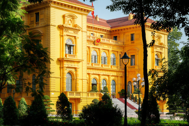 越南河内的旧总统府图片下载