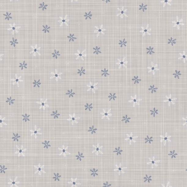 无缝法国农家亚麻印花冬季假期背景。普罗旺斯蓝灰色亚麻花纹纹理。寒伧别致的圣诞主题背景。纺织农家全印图片下载