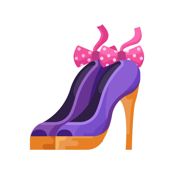 女性高跟鞋蝴蝶结鞋平底图片下载