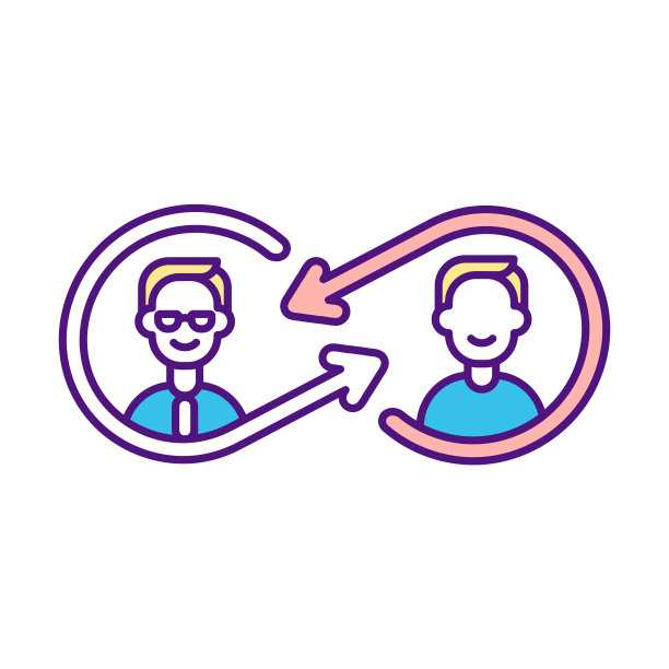 客户参与RGB彩色图标图片下载