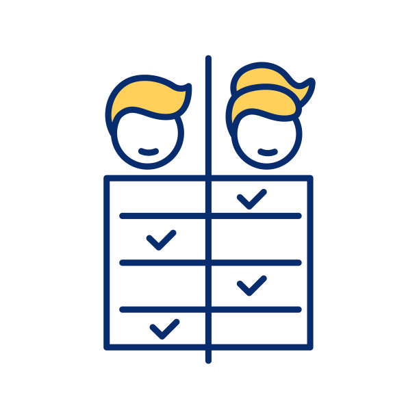 工作划分为男女RGB颜色图标图片下载