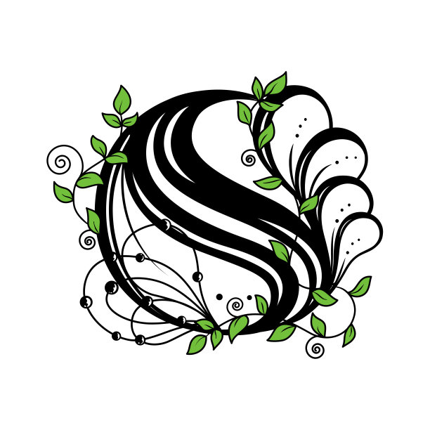 魔法背景纹身框架为北欧文字字母描绘民族符号的斯堪的纳维亚文化和植物元素图片下载