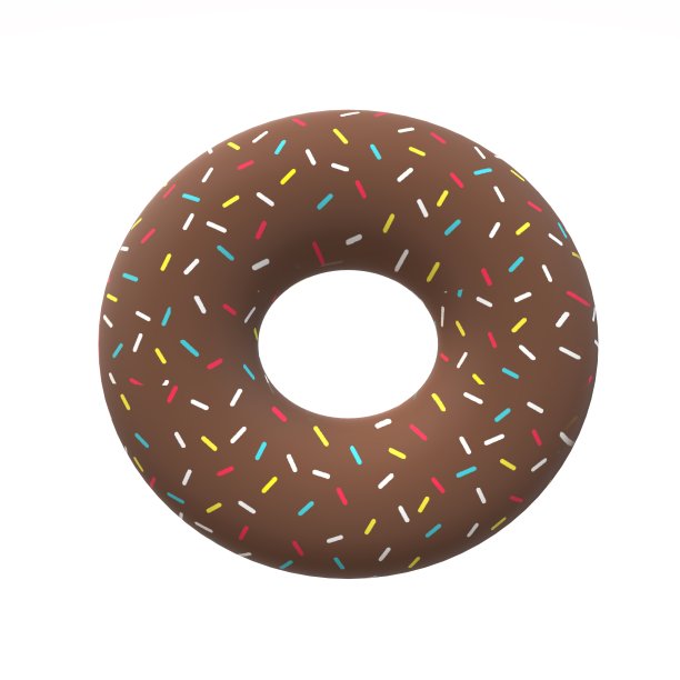 3d彩釉甜甜圈图片下载