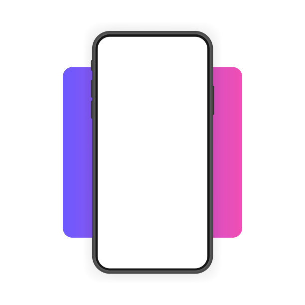 智能手机空白屏幕，手机模型。新的电话模式。用于信息图或演示UI设计的模板。矢量图图片下载