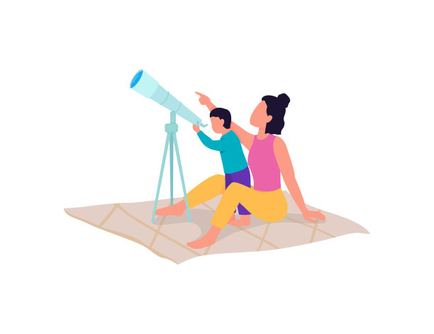 探索与孩子平色矢量脸的角色图片下载