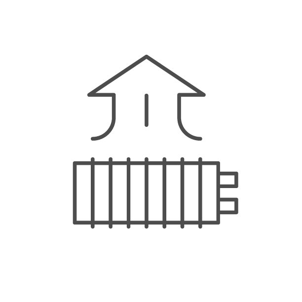 暖气片线条轮廓图标图片下载