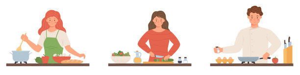 收集人们在家做饭图片下载