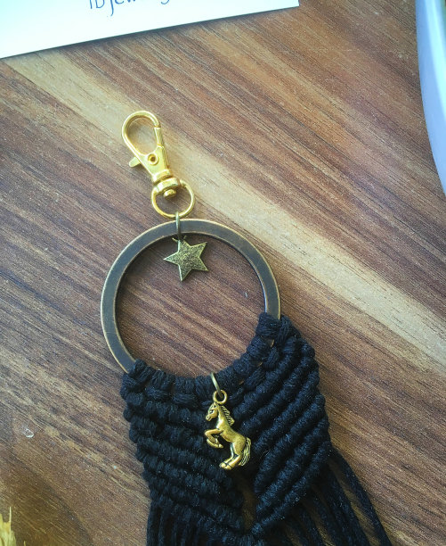 黑色吊坠手工制作与金马和明星照片图片下载