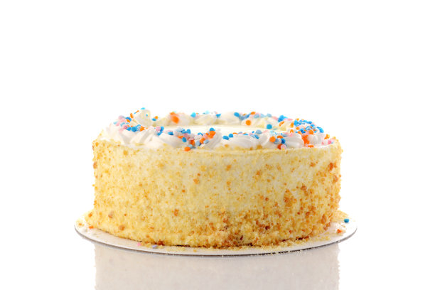 白色香草生日蛋糕图片下载