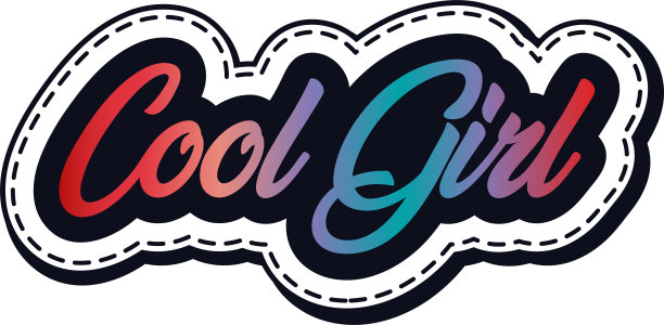 手绘酷女孩图片下载