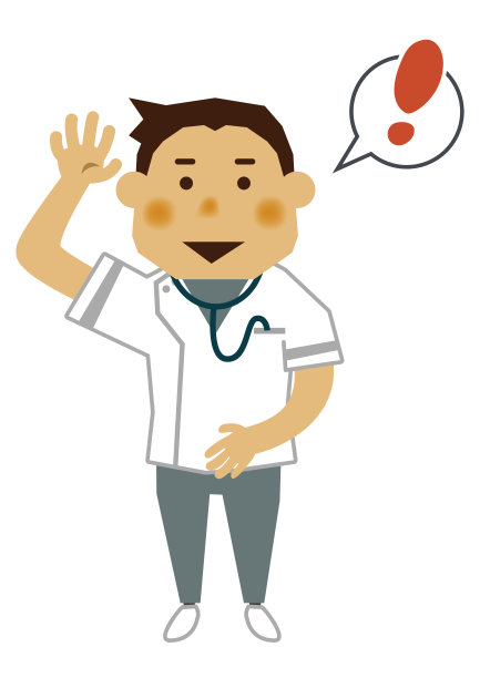 男性护士的插图材料。图片下载