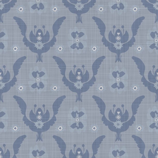无缝法国农家织锦亚麻图案。普罗旺斯蓝白交织纹理。寒酸别致的布艺背景装饰风格。纺织农家全印图片下载