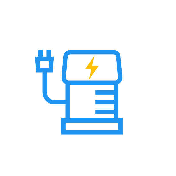 电动汽车充电站的图标图片下载