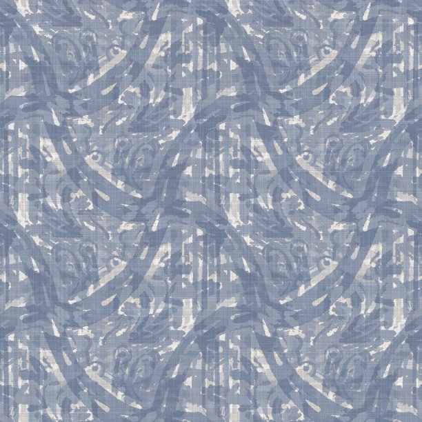 无缝法国农家织锦亚麻图案。普罗旺斯蓝白交织纹理。寒酸别致的布艺背景装饰风格。纺织农家全印图片下载