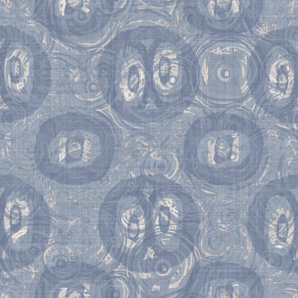 无缝法国农家点麻图案。普罗旺斯蓝白交织纹理。寒酸别致风格的装饰圈点织物背景。纺织农家全印图片下载