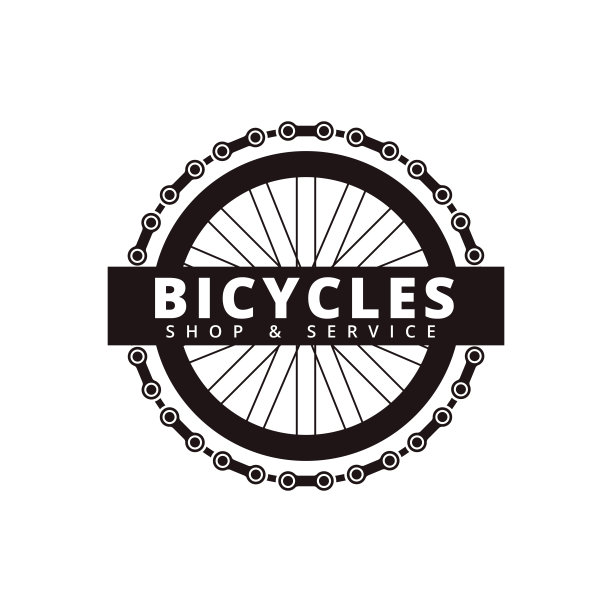 自行车维修服务标志设计图片下载